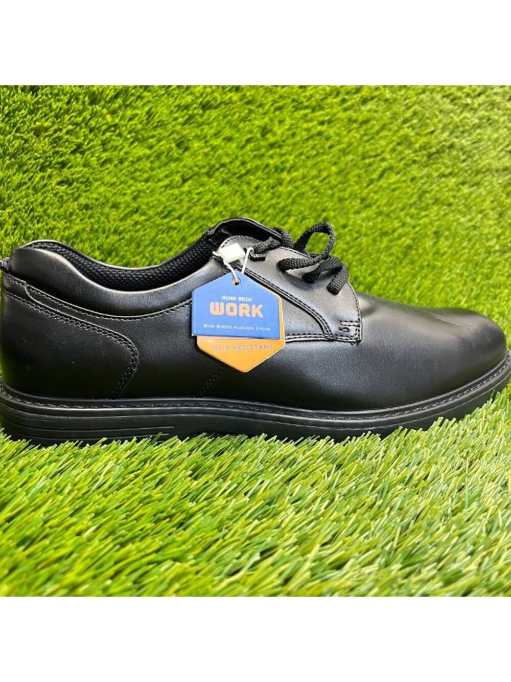 Nunn Bush Wade Mens Size 9 Black Classic Casual‎ Plain Toe Oxford Dress Shoes